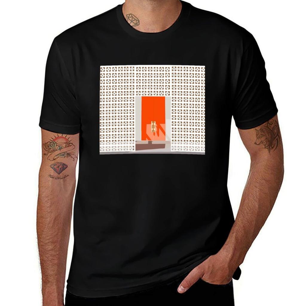 Palm Springs Orange Door TShirt Quick Dry Fishing TShirt