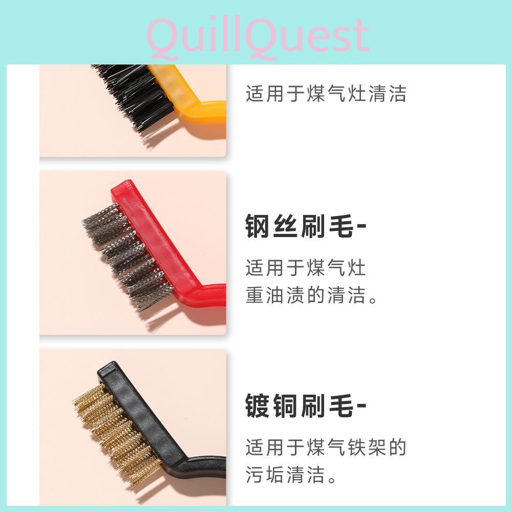 Kitchen Stove Scrubber With Steel Wire And Plastic Grip For Deep Cleaning