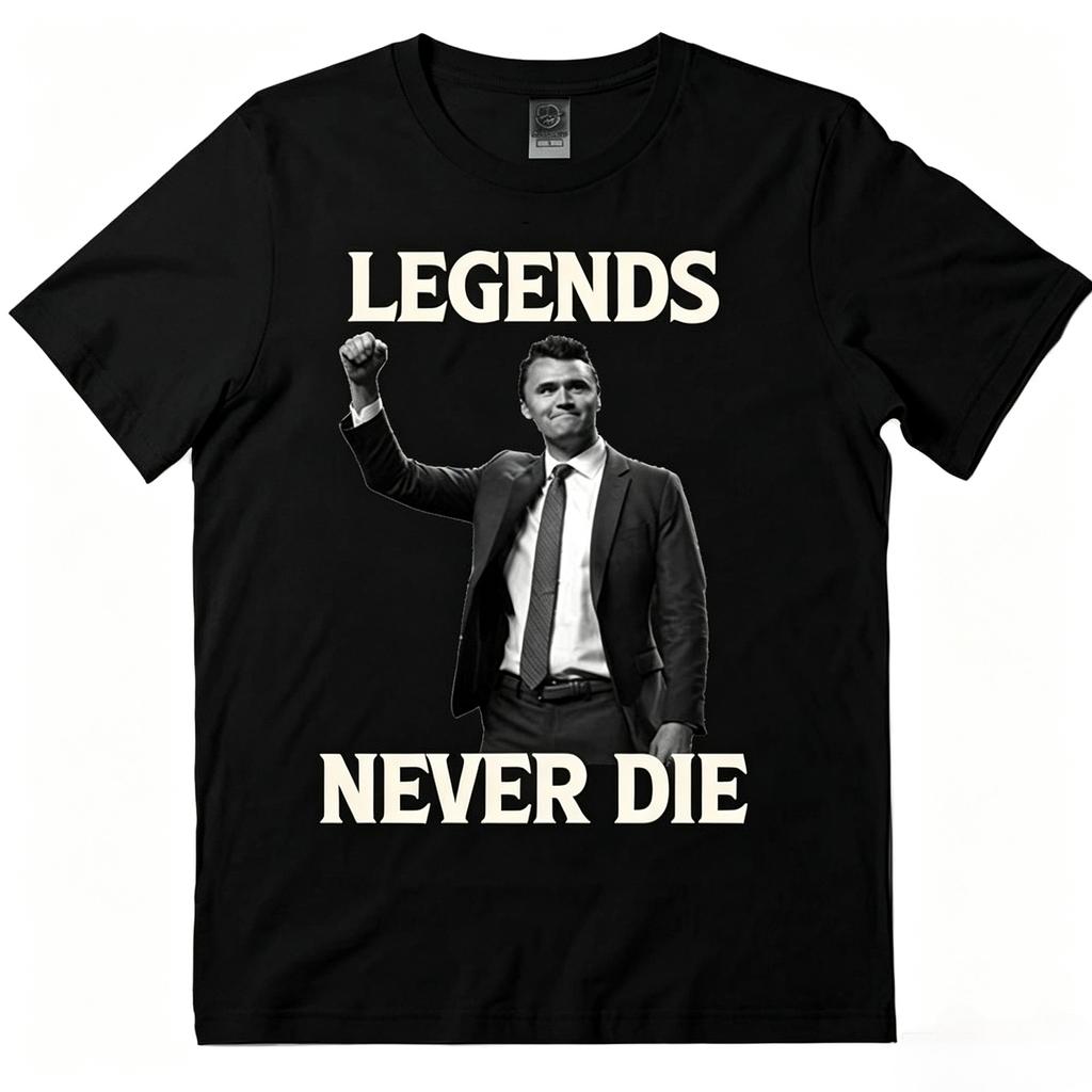Legends Never Die Charlie Kirk T Shirt Unisex Unisex Unisex T Shirt ShortSleeve Unisex Streetwear Huunisex Rights Tops