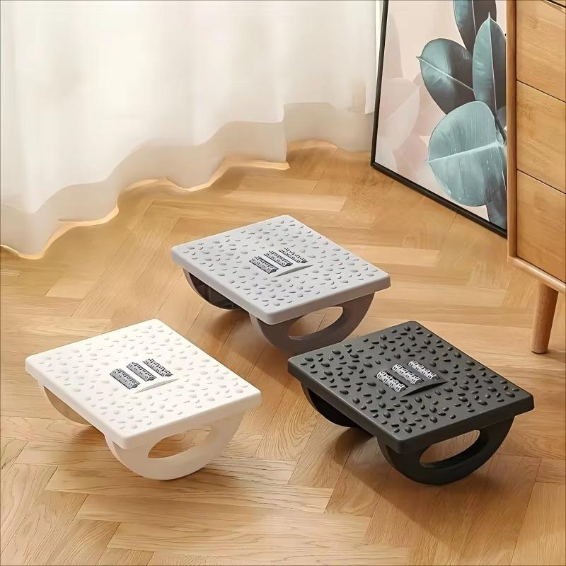 Ergonomische Wipp-Fußstütze mit massierender Oberfläche, rutschfester Basis für Büro, Zuhause, unter dem Schreibtisch zur Linderung von Beinermüdung
