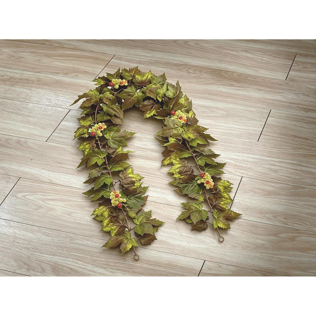 Ghirlanda di Vite Artificiale per Decorazione Autunnale, del Ringraziamento, di Halloween, 175cm da Appendere alla Parete