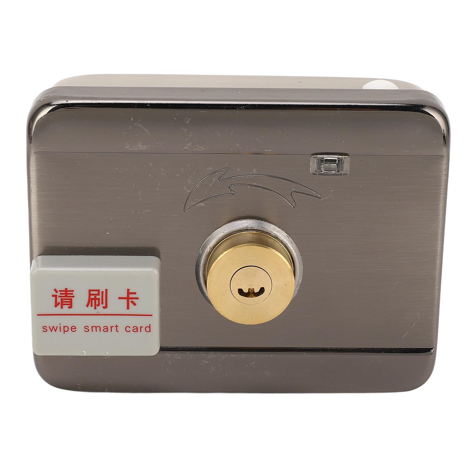 

Электрический бесшумный замок из нержавеющей стали для двери, двусторонний, с ID-картой и пультом дистанционного управления