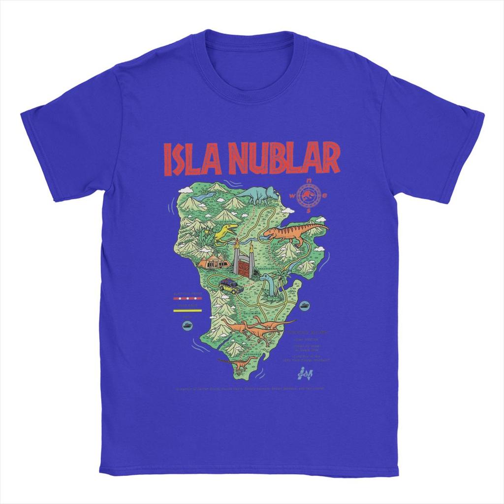 Novelty Jurassics Parks Isla Nublar T-Shirt Men Round Neck Cotton T Shirts Short Sleeve Tees Plus Size Clothing