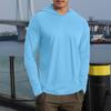 Men's Summer Solid Color Hooded Slim Sun Outdoor Beach Hiking Mountaineering Top