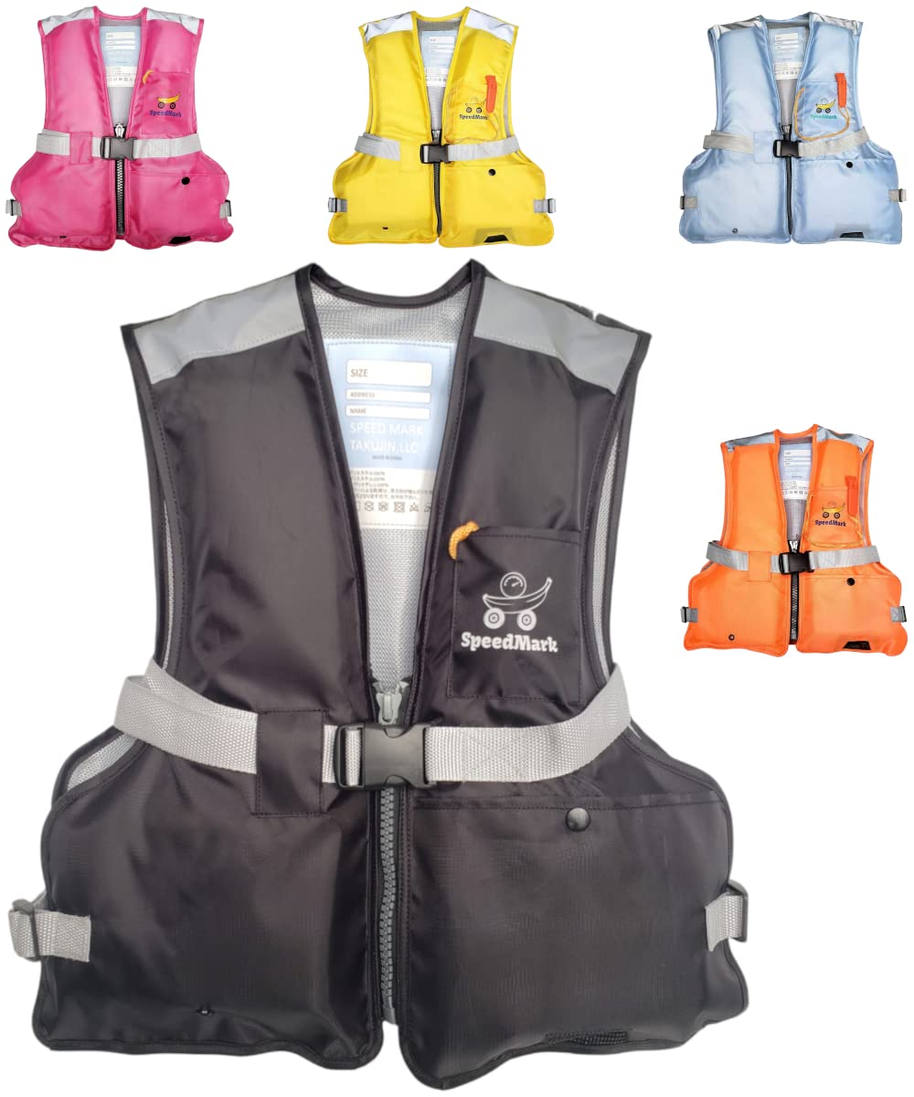 

Instructor-Supervised Children s Life Jacket, Junior Floating Vest for Kids and Fishing (Standard Type, Black, Size L)