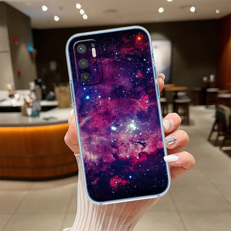 

UP43 Purple Space Star Transparent Phone Case for Motorola Moto G7 G8 G9 G84 G85 G73 G24 G15 Z2 Play Power Plus Motorola Moto G15 Power