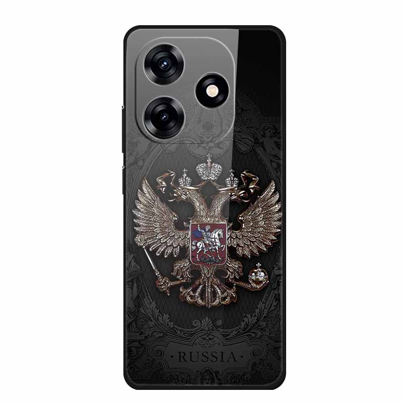 Glass Case For Honor X5c Plus Case Soft Bumper Hard Tempered Glass Back Cover For Honor X5c Plus Play 10A Phone Case X 5 C Plus