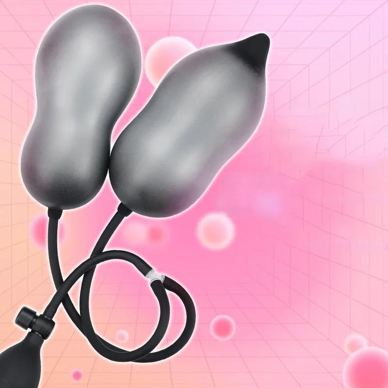 Inflatable Anal Plug Expandable Dildo Pump Butt Plug Anal Dilator Bdsm Sex Toy Gay Prostate Massage For Anus Enlargement By Pump