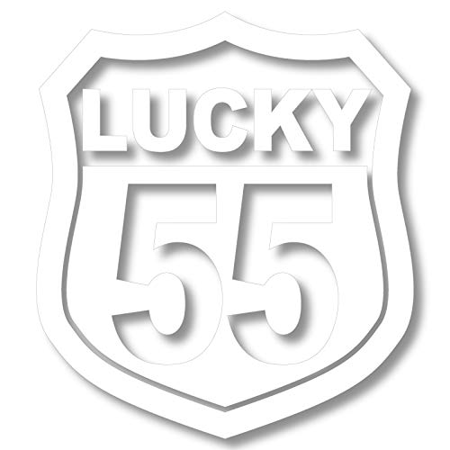 nc-smile Number Sticker Type A White S Size Lucky Number small