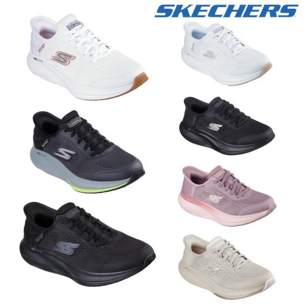 Skechers Go Walk Max Cushioning Slip Ins Sp0wwcfy201 202 203 204 Sp0mwcfx221 222 female (black)/225