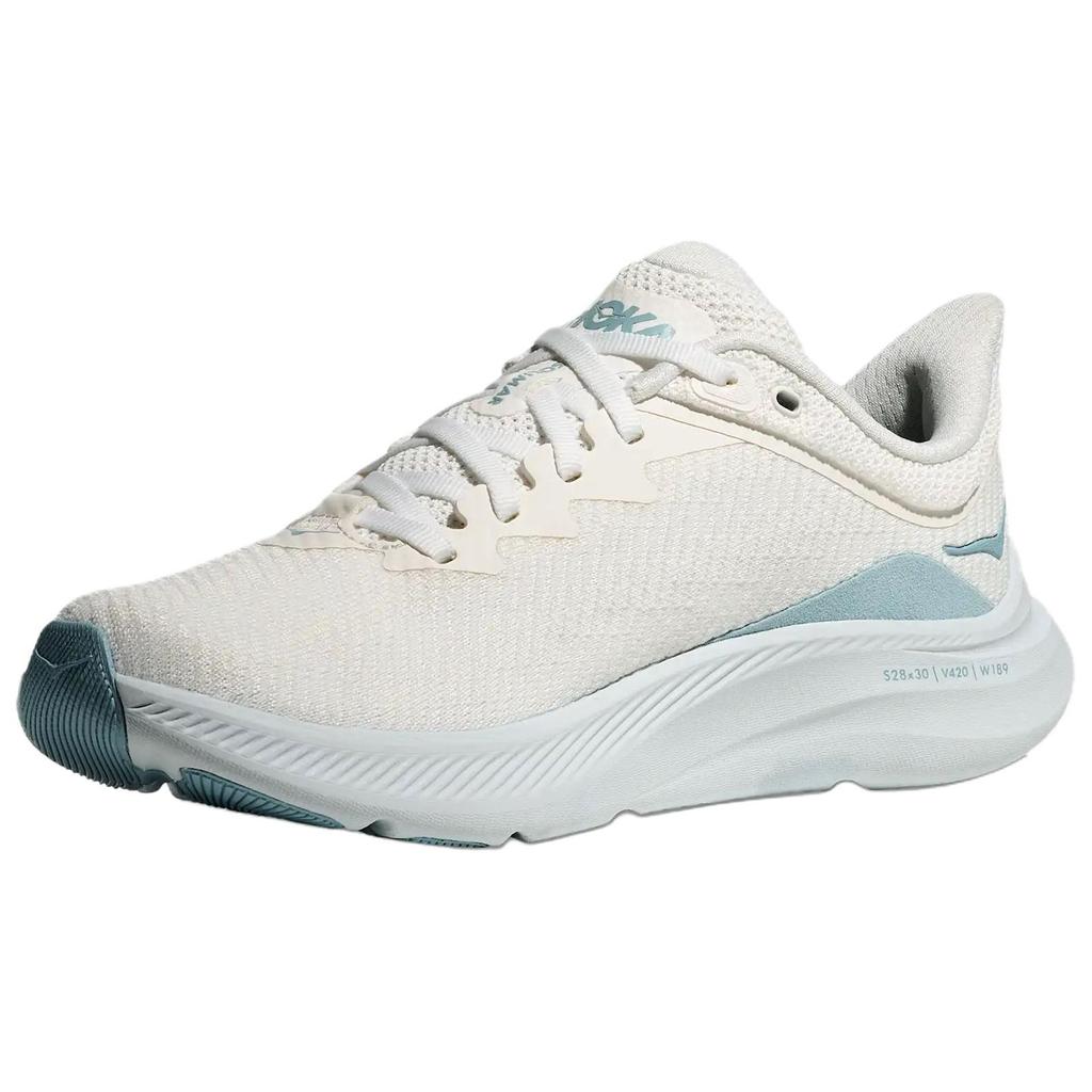 Hoka One One Solimar Comfortable Durable Wear-Resistant Running Shoes Women Running Shoes Off-White Blue 1123075-WTND