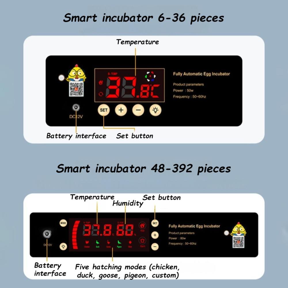 Intelligent Incubator Automatic Egg Turning Chicken/duck/goose/pigeon Eggs Incubator Temperature Control Breeding Incubators