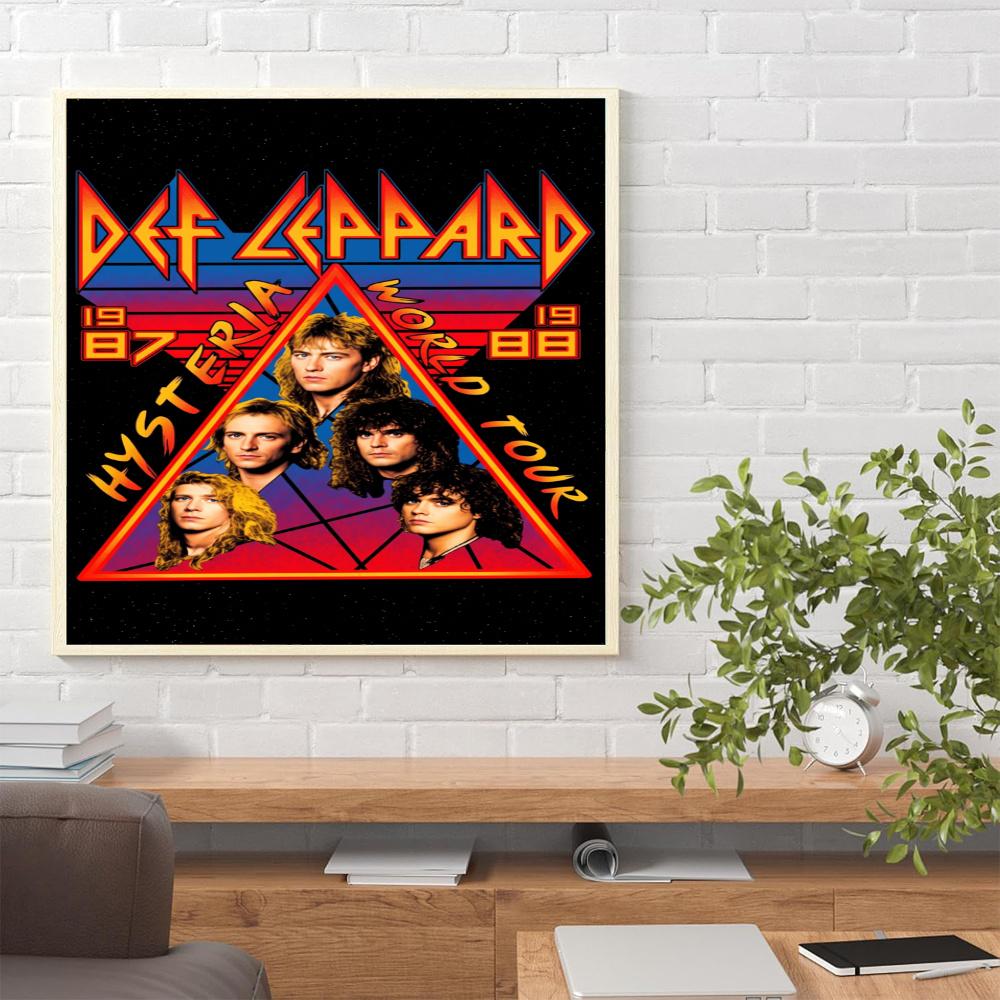 Def Leppard 5D Diamond Painting Round Diamond Rhinestones Mosaic Diamond Embroidery Wall Paintings Rhinestones Gift Frameless