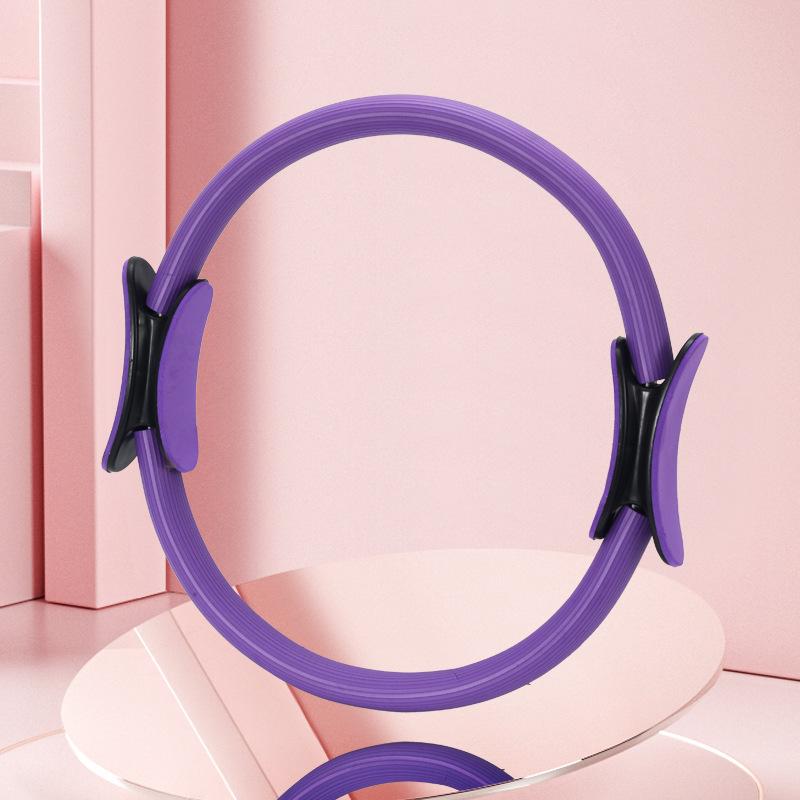 

Yoga Fitness Ring Pilates Ring Exercise Home Resistance Elasticity Yoga Gym Workout Pilates Circle Yoga Circle сливовый