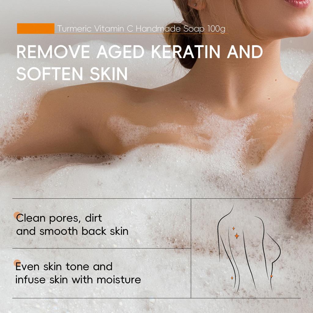 Curcuma VC Serum Oil Facial Soap 100g For Cleansing And Moisturizing Face And Body