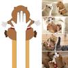Cat Wrestling Glove Plush Wrestling Puppet Safe Stuffed Animal Cat Teaser Interactive Play Toy for Boredom Busting Training Exercise