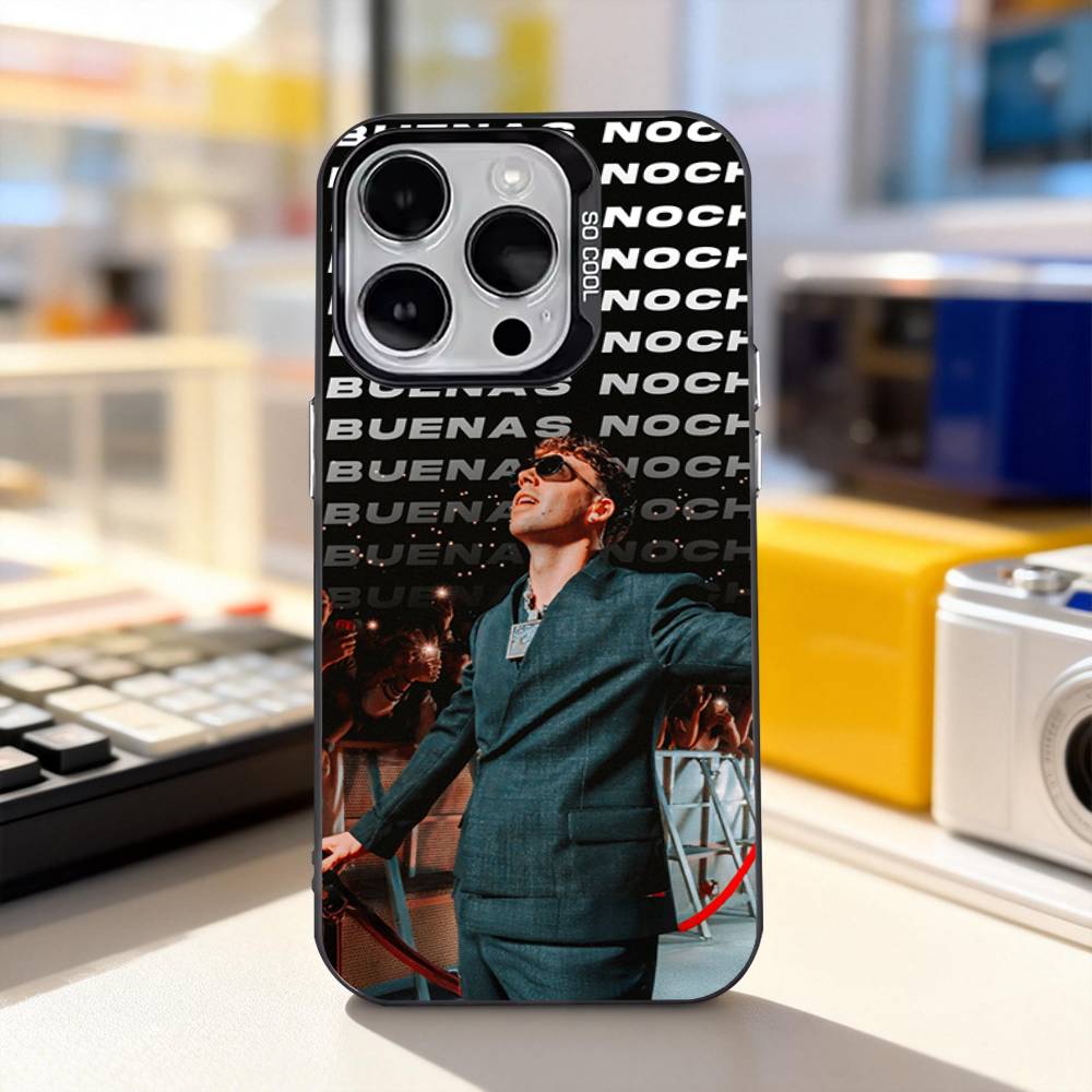 Q-Quevedo BUENAS NOCHES Cool Phone Case For iPhone 11,12,13,14,15,16,17,Pro,Max,Plus,E,Air,Mini IMD Matte Black