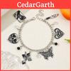 Dark Gothic Skull Bracelet With Zinc Alloy Electroplated Design For Unisex Fashion Accessory