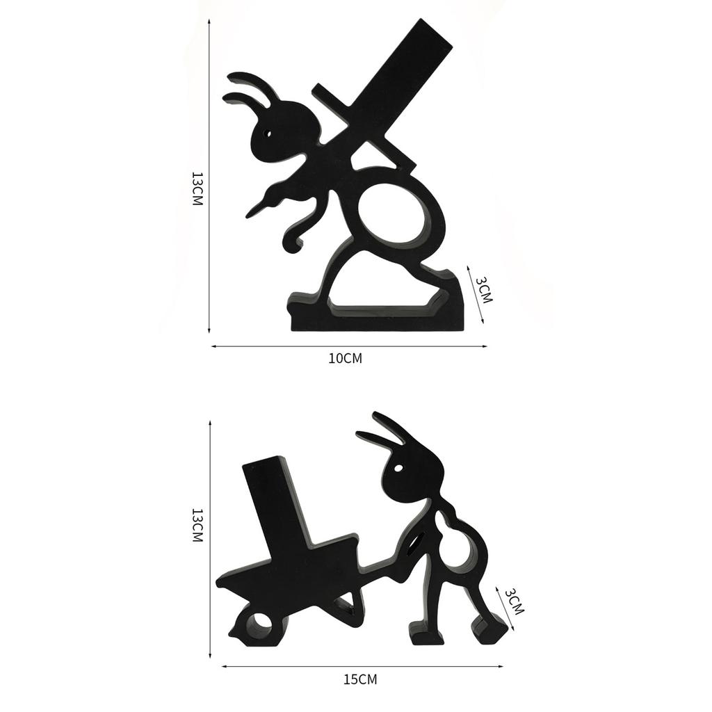 2 Pcs Ant Tissue Holder with Stable Base, Creative Shapes Unique Home Decor for Bathroom, Living Room, Bedroom. Ideal Gift Idea