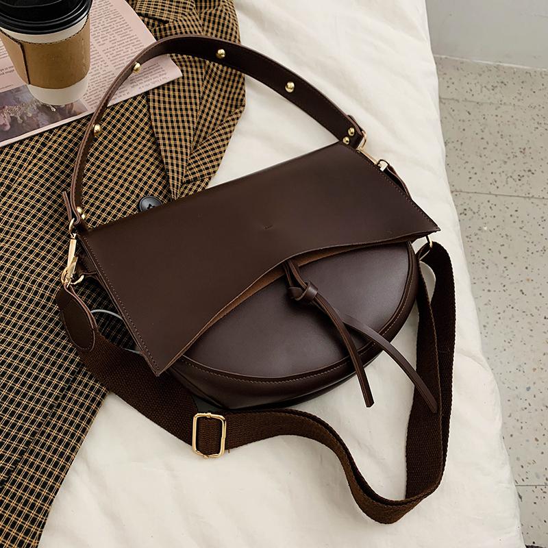 

Корейская версия винтажная женская сумка через плечо новая тенденция модная широкополосная сумка легкая роскошная текстура премиум сумка через плечо