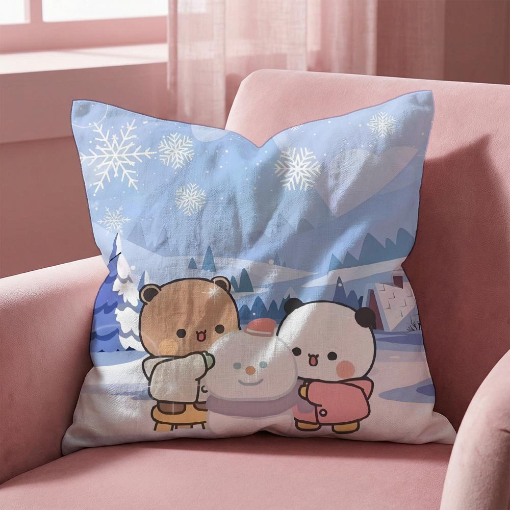 Y-Y-yier B-bubu IP Cushion Cover Multi-Scene Pillow Cover for Home & Car - Reversible, Soft & Durable for Daily Use