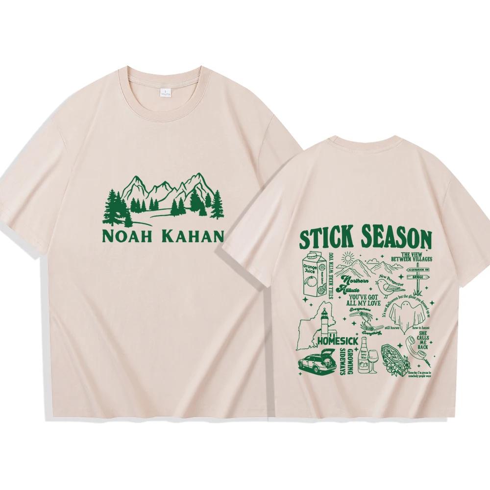 

Noah Kahan Stick Season 2025T-shirt Women O-neck Summer Casual Shirt T Shirt T Shirt for Men Regular Printing S