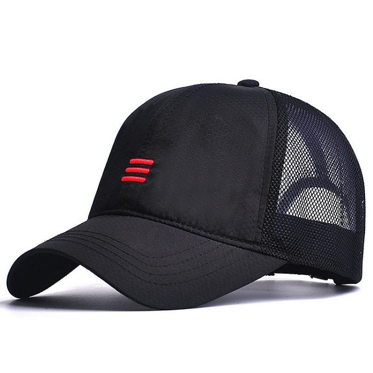 Cappello estivo da uomo in rete sottile con visiera a becco d'anatra, cappello parasole per esterni, cappello ad asciugatura rapida