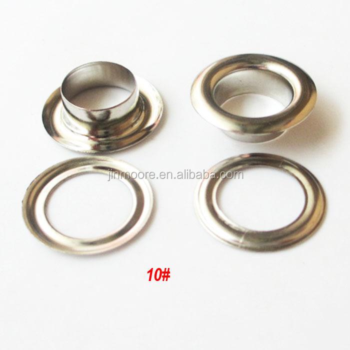 50 Sets Large Size Nickle Color Clothes Eyelet Purse Grommet Purse Eyelet Garment Hardware