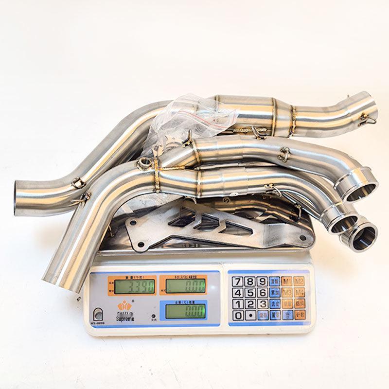New Front Bend Exhaust Pipe for 2021-2025 MT09/FZ09 Motorcycles