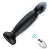 Remote-Control Telescopic Vibrating Wand with Suction Cup Prostate Massager Dildo.
