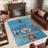 Manchester City Customized Name Area Rug Perfect for Entryway Hallway Decorate room Playrooms Anti-slip Rug Anime Office Decor Birthday/Christmas Gift