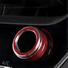 Ac Climate Ring Center Control Knob Trim 2PCS Ac Air Conditioning Knob Cover For Car Interior