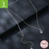 Classic Oval One-Carat Mozzarella Diamond Necklace, Resplendent High-End S925 Sterling Silver Collarbone Chain