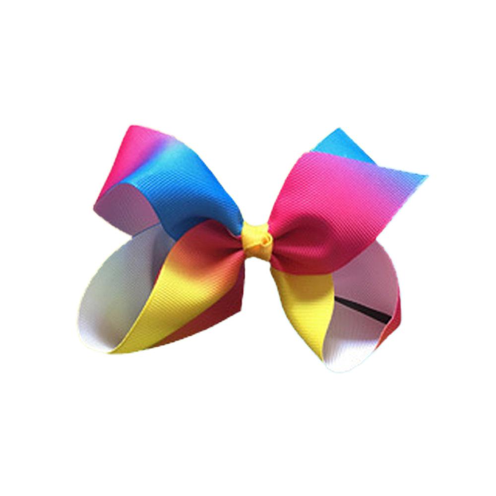 Rainbow Sequin Bow Hair Clip for Kids - Fabric Accessory