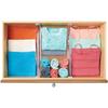 Adjustable Drawer Organizer Set of 2 BPA-Free Clear Plastic In-Drawer Dividers Kitchen Bathroom Office Storage Solutions