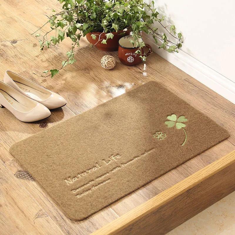 Clover Four-leaf Clover Absorbent Floor Mat Door Entry Into The Household Rubbing Mud Ash Pad Kitchen Bedroom Carpet