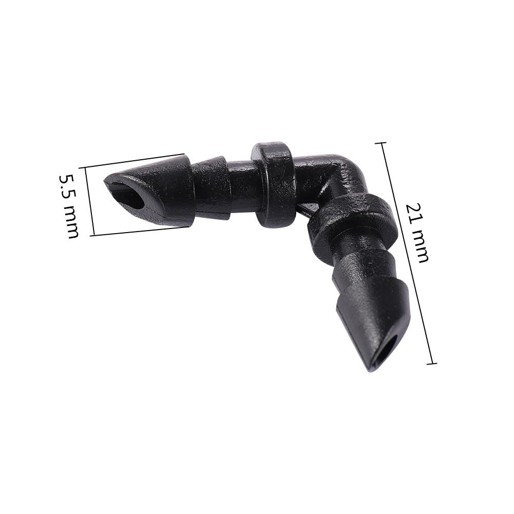 Twenty Pieces Barbed Four/7Mm Hose Tee Cross Connector Elbow Connectors Straight Connector Garden Irrigation Fish Tank Aquarium Hose Joint