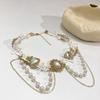 Vintage Rhinestone Tassel Necklace Exquisite Lolita Choker Necklace Lace Pearl Choker  Women
