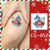 Ruikalong Christmas Cartoon Temporary Tattoo Stickers for Face and Arms