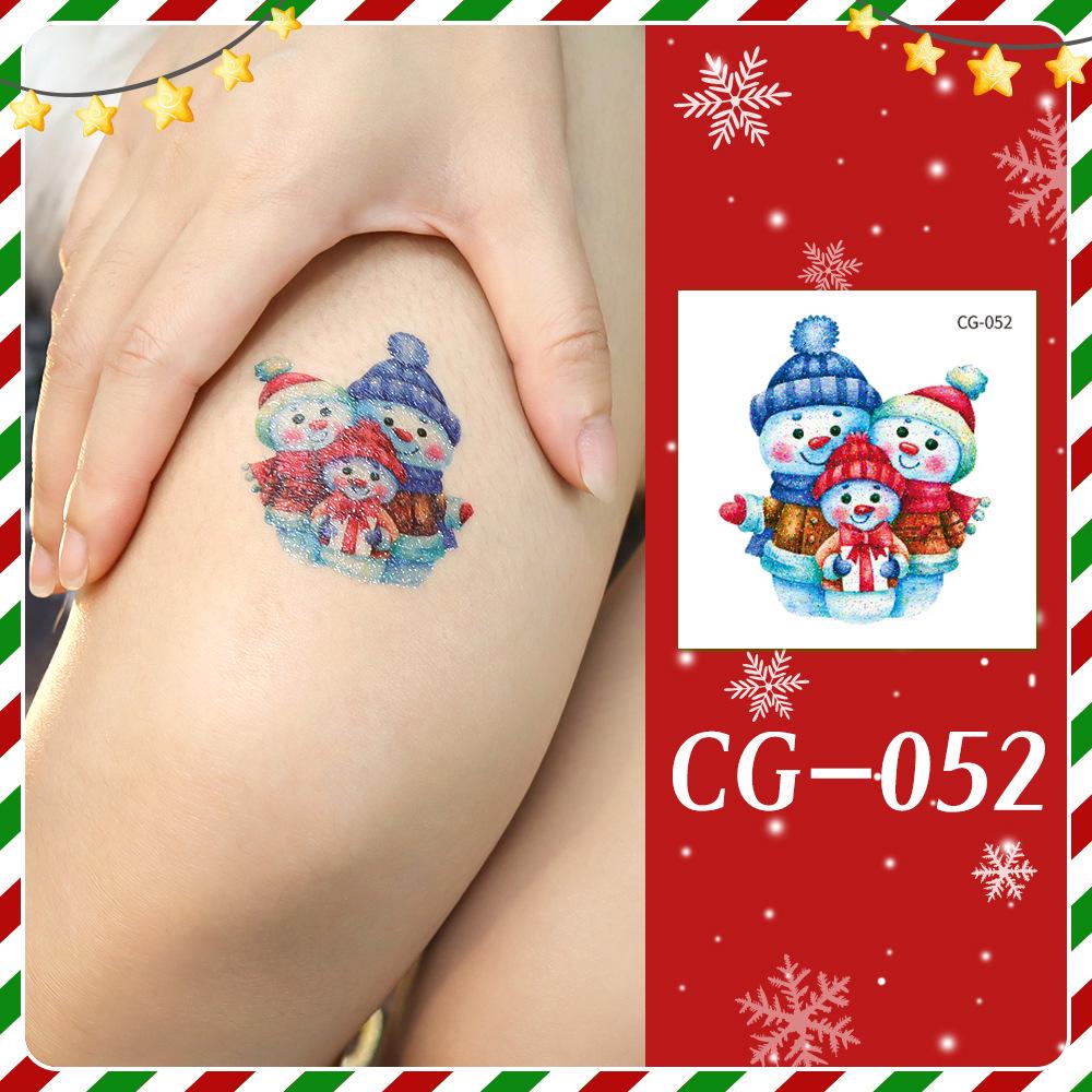Ruikalong Christmas Cartoon Temporary Tattoo Stickers for Face and Arms