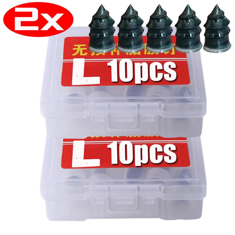 10-60pcs Car Motorcycle Vacuum Tyre Repair Nails Truck Scooter Bike UniversalTire Puncture Repair Rubber Metal Nails Accessories