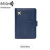 Travel Passport Wallet Women Man Card Holder RFID Blocking Credit Card ID Bag Plane Ticket Holder Multifunction Wallets