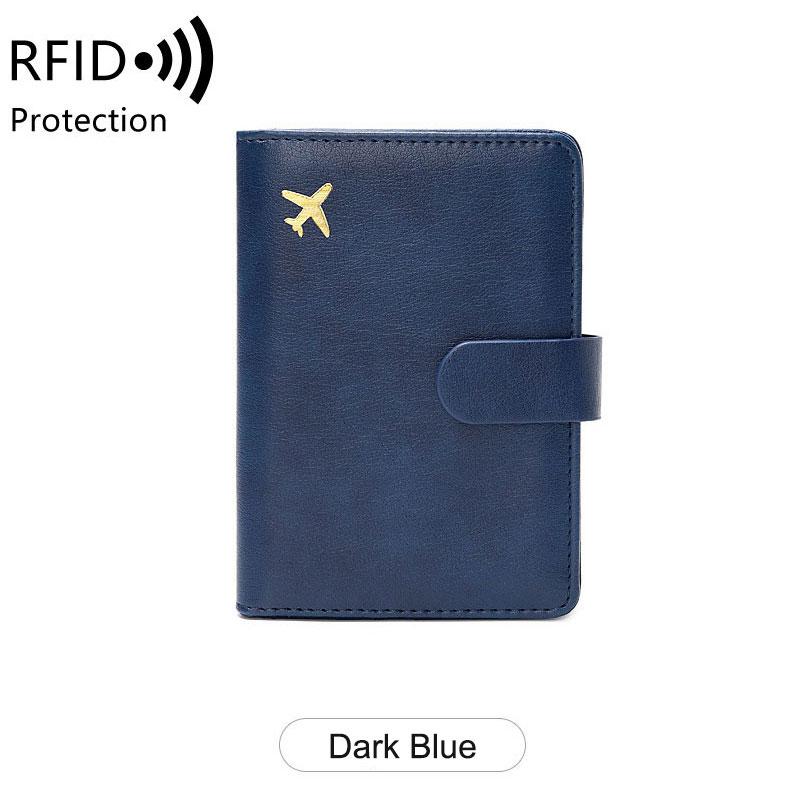 

Travel Passport Wallet Women Man Card Holder RFID Blocking Credit Card ID Bag Plane Ticket Holder Multifunction Wallets