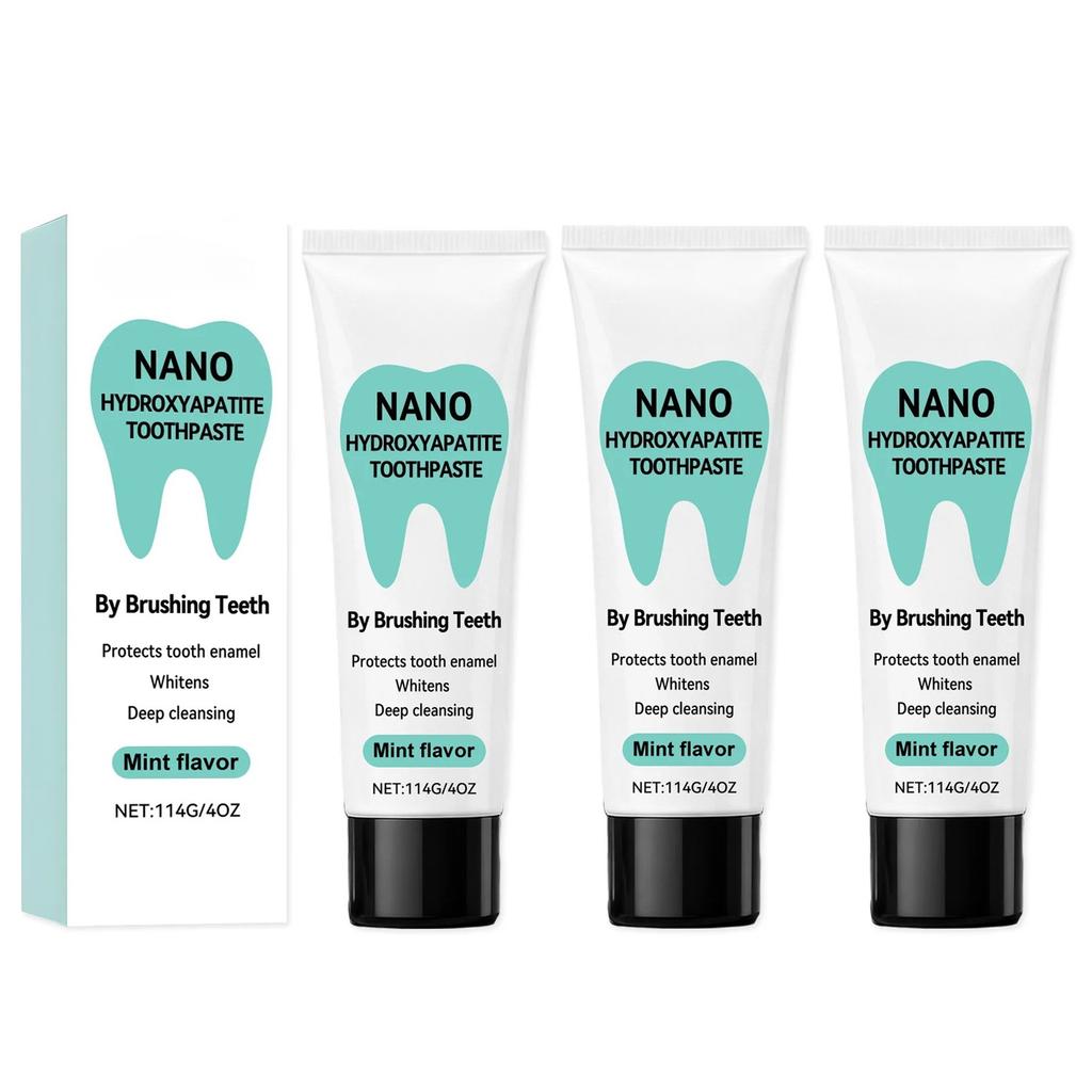 Nano Hydroxyapatite Toothpaste Removing Yellow Teeth Cleaning Tooth Stain Lasting Fresh Oral Minty Fresh Oral Care Toothpaste