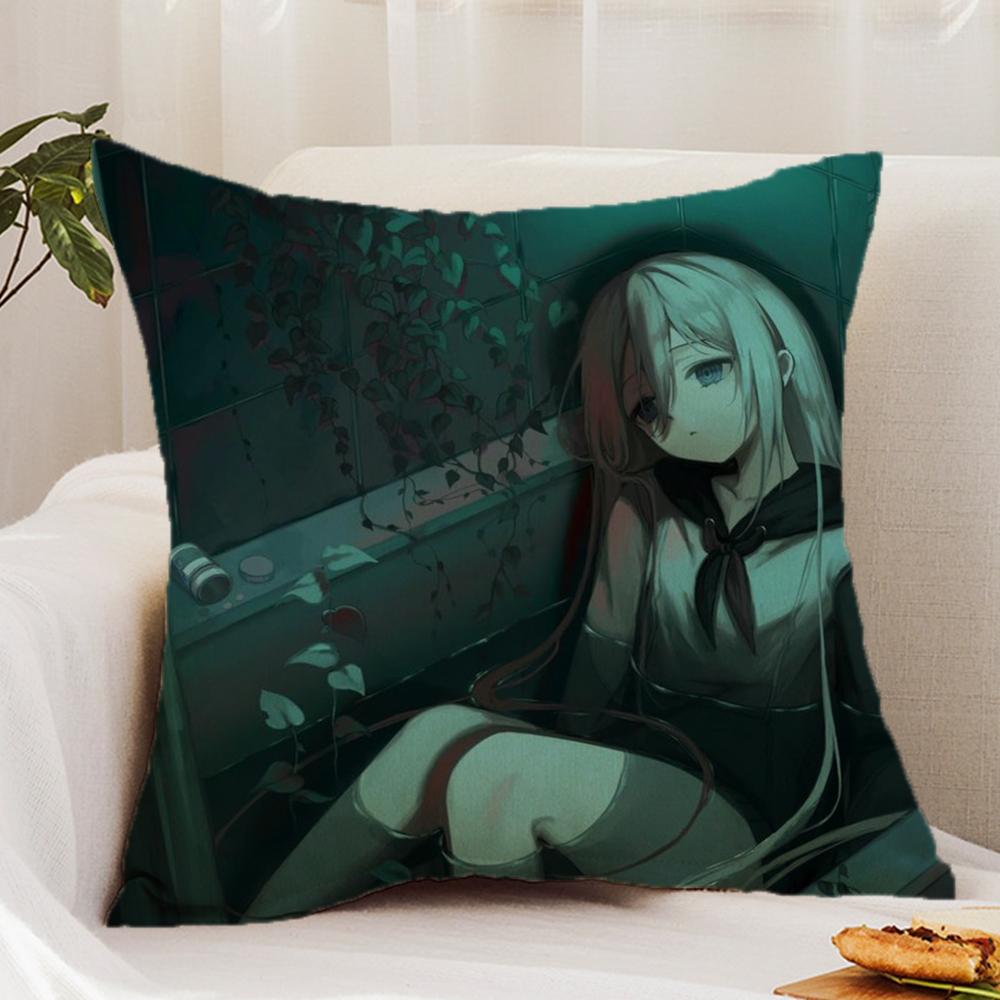 M-Mirai N-Nikki Cushion Cover Premium Comfort Reversible Pillow Cover - Dual - Use Design for Home & Car