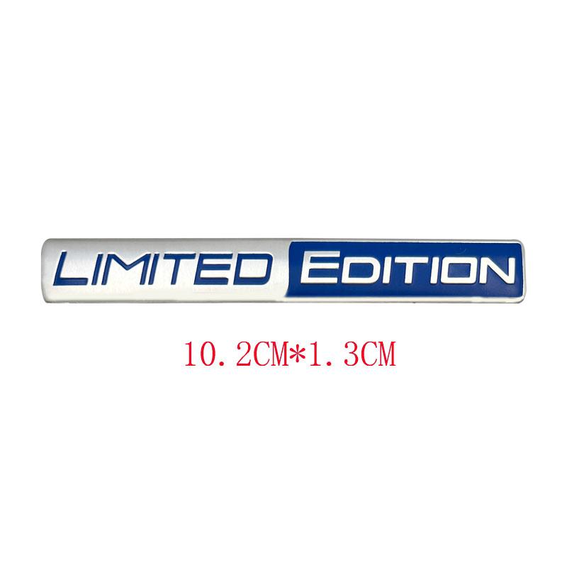 3D Aluminium SCHWARZE EDITION Emblem LIMITIERTE EDITION Abzeichen Autoaufkleber Aufkleber Für Motorrad Auto Auto Innen- und Außenaufkleber