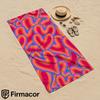 Retro Layered Heart Swirl Art Microfiber Beach Towel Quick Dry Sand Free Oversized Soft Absorbent Bath Towel for Pool Travel Gym