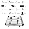 Dualmax Aluminum Roof Roof Roof No Cutting Tools Silver Rack, Carrier, Basket, Required,