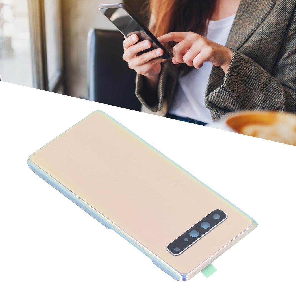 Phone Back Glass Cover Pre Installed Camera Lens Adhesive with   Pen Repair Tool Phone Rr Door Cover Replacement for axy S10 5G