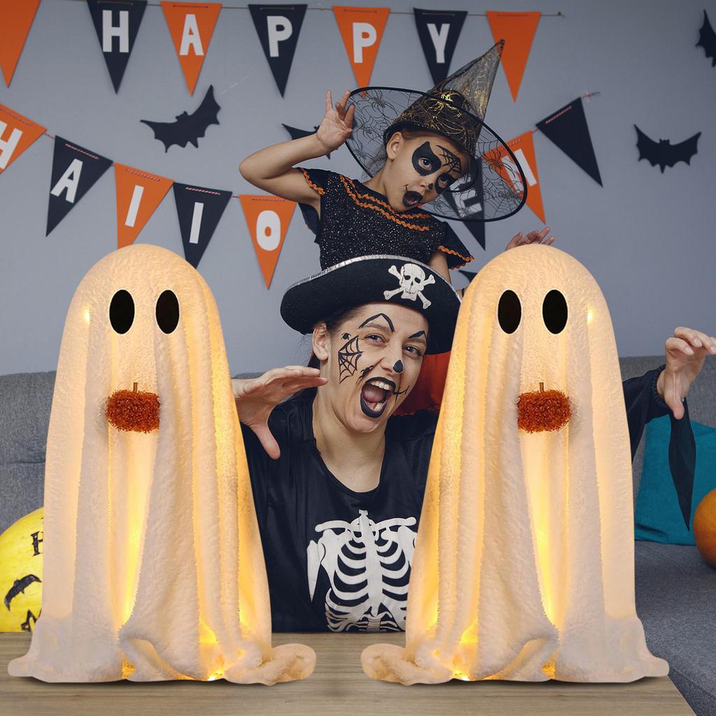 Halloween Decorations  Glowing Halloween Decorations Indoor Cute Tabletop Decorations For Party Home Kitchen And Fireplace